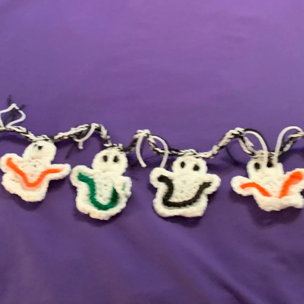 Ghost Garland Eight New Crochet Handmade